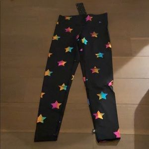 Terez foil star leggings